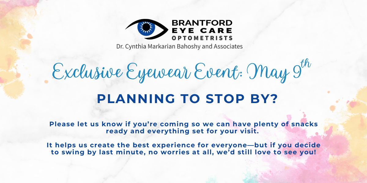 Exclusive Eyewear Event: May 9th