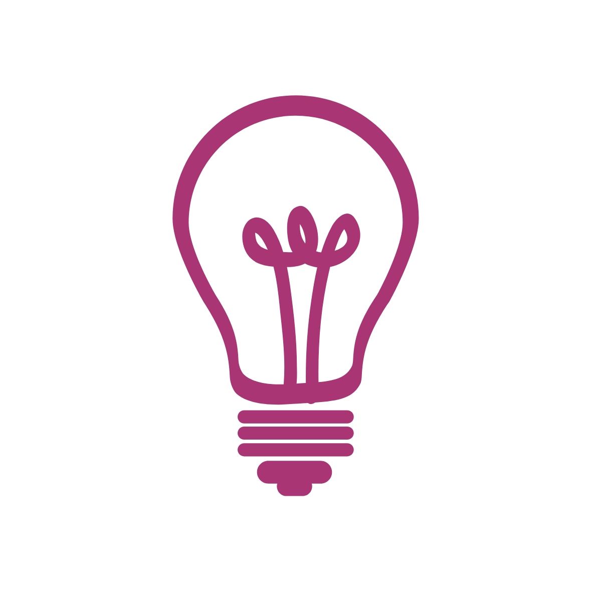 dark pink lightbulb